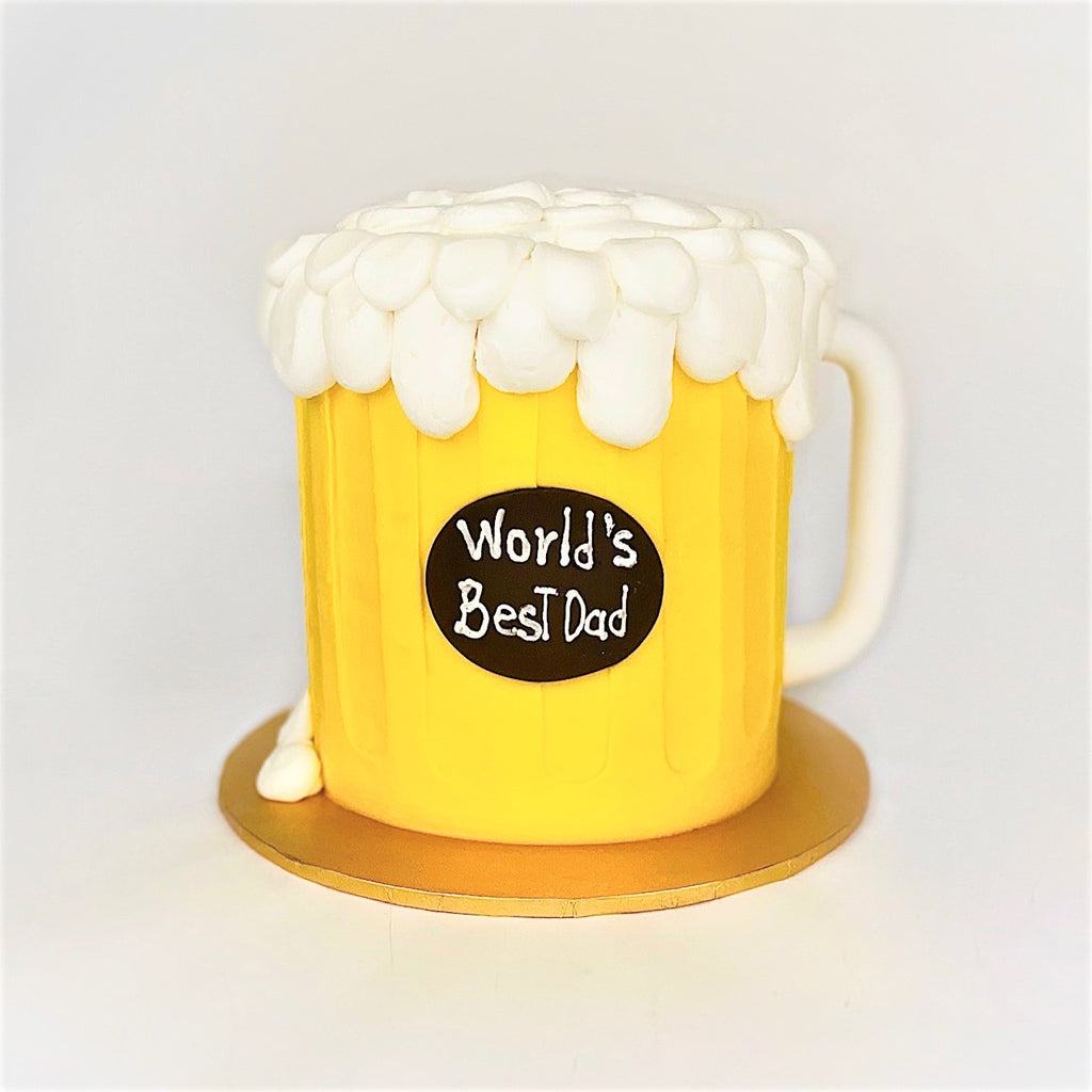 Beer Mug Cake...fun for Father's Day or a 21st Birthday | Beer mug cake,  Mug cake, Beer cake