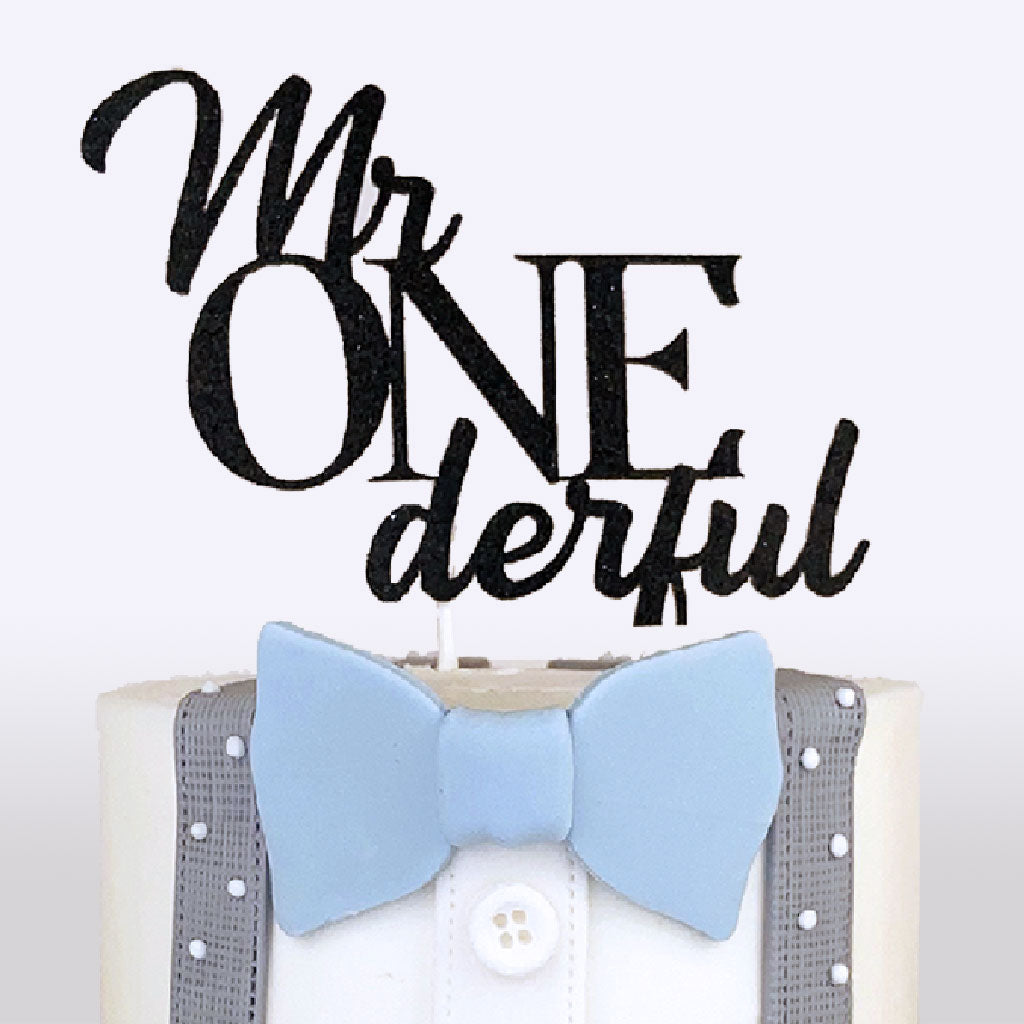 Mr. ONEderful Topper – Edda's Cake Designs