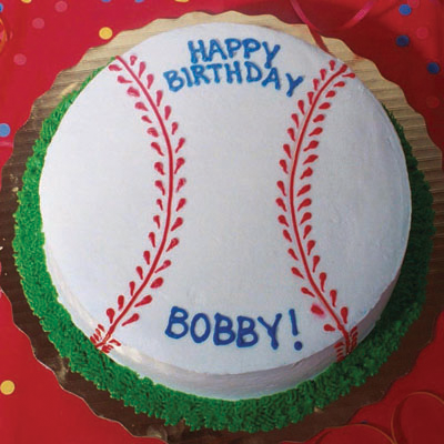 Baseball Themed First Birthday Cake — Trefzger's Bakery